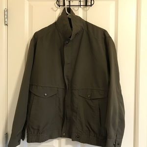 Green bomber jacket